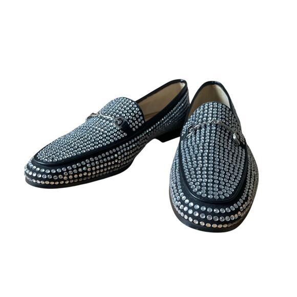 Sam Edelman Loraine Glitz Rhinestone Embellished Loafer Flats Size 9 - Picture 2 of 8